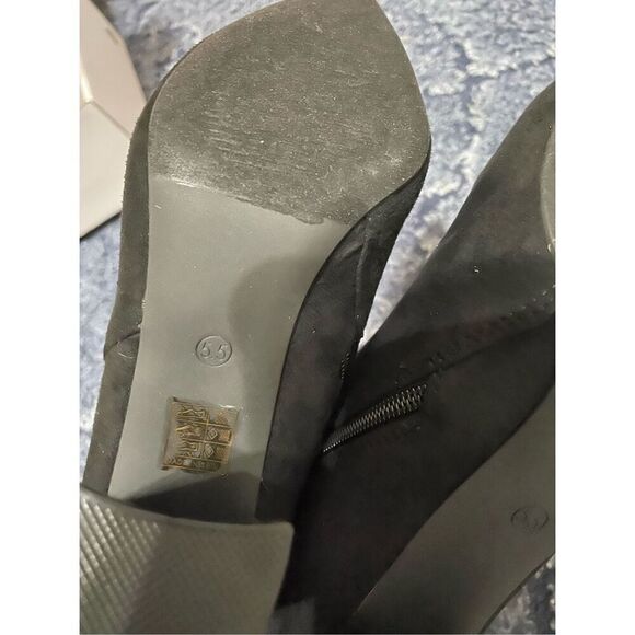 Brand New Dream Pairs Women’s US 5.5 Black Suede Ankle Booties Boots With Box - Picture 7 of 7